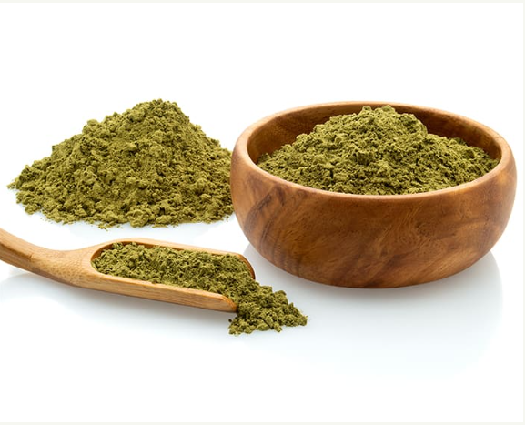 green malay kratom powder