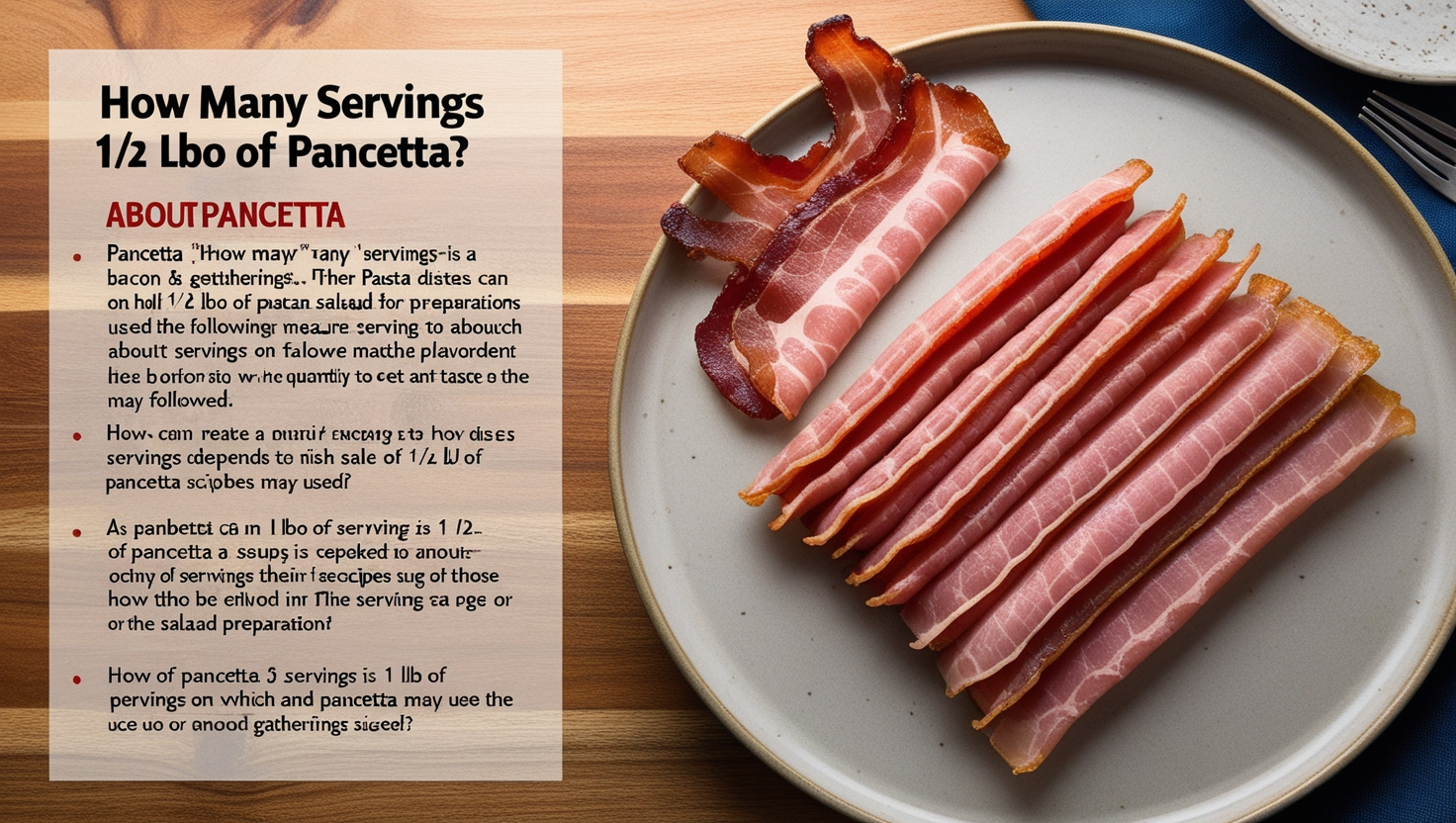 How Many Servings is 1/2 lbo of Pancetta