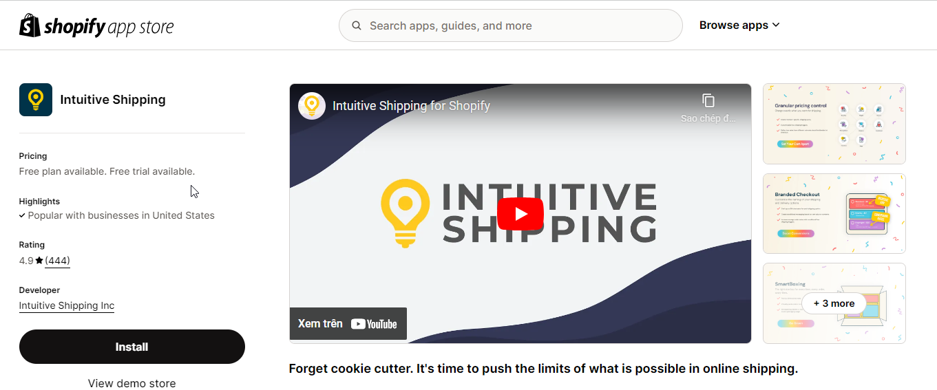 Intuitive Shipping