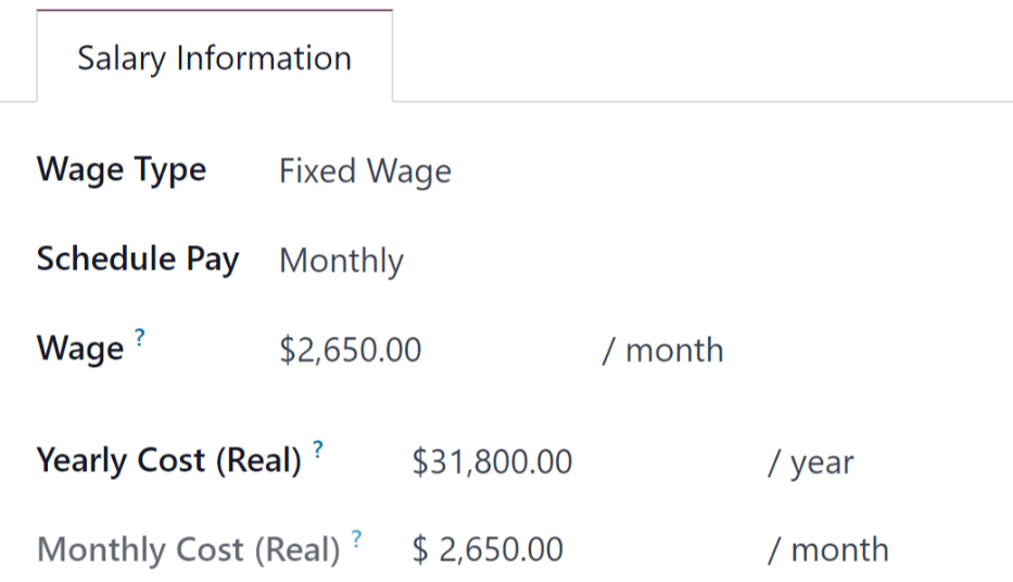 Odoo Payroll