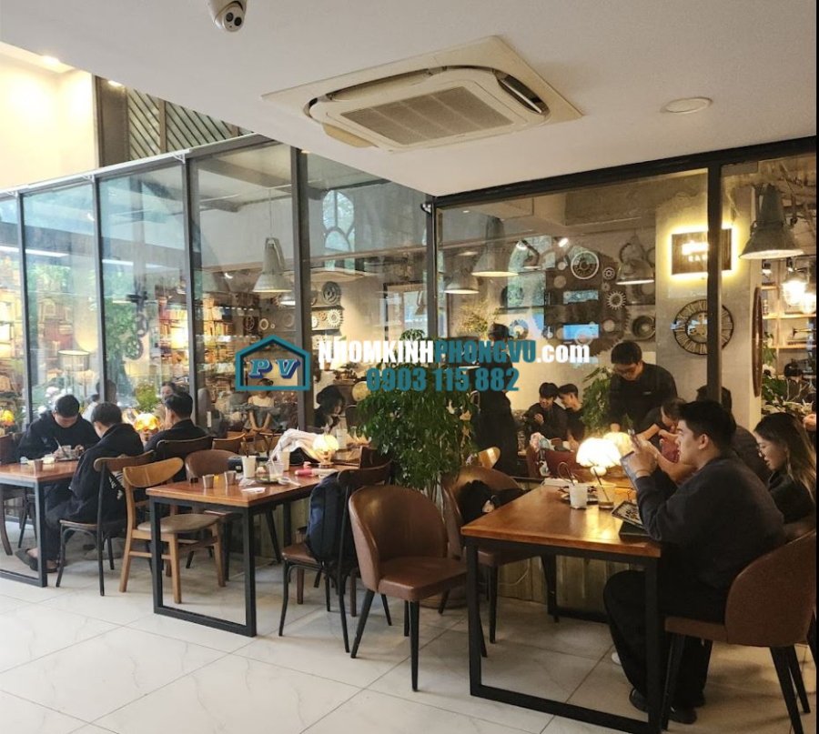 Vách ngăn quán cafe đẹp