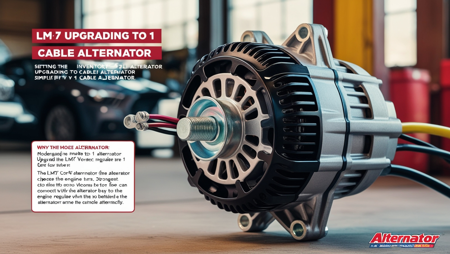 LM7 upgrading to 1 cable alternator