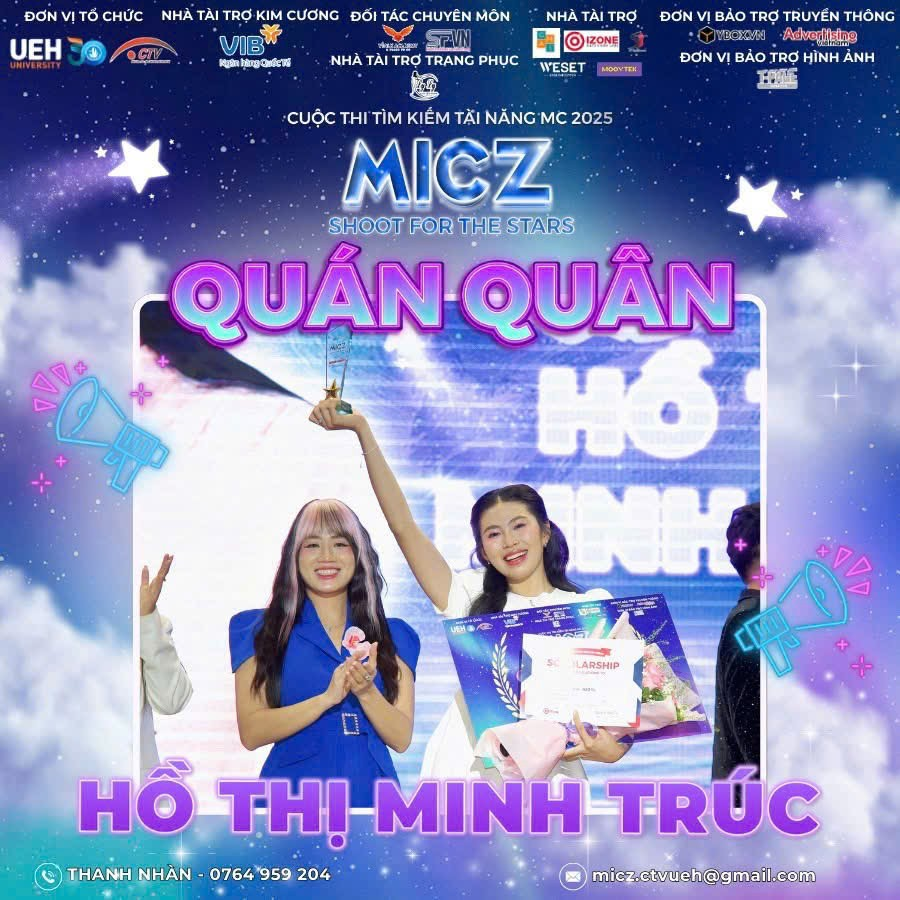 Chung kết MICZ 2025 – Tương lai của những MC tài năng Trường Đại học Kinh tế TP.HCM