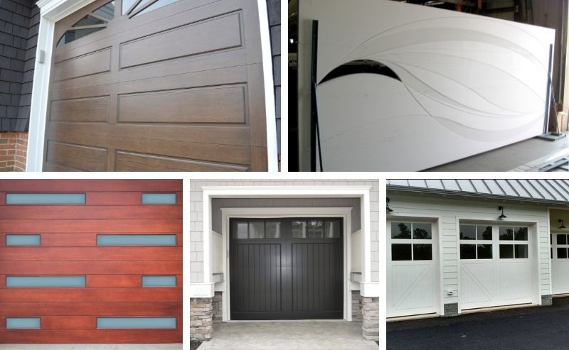 different styles of garage doors