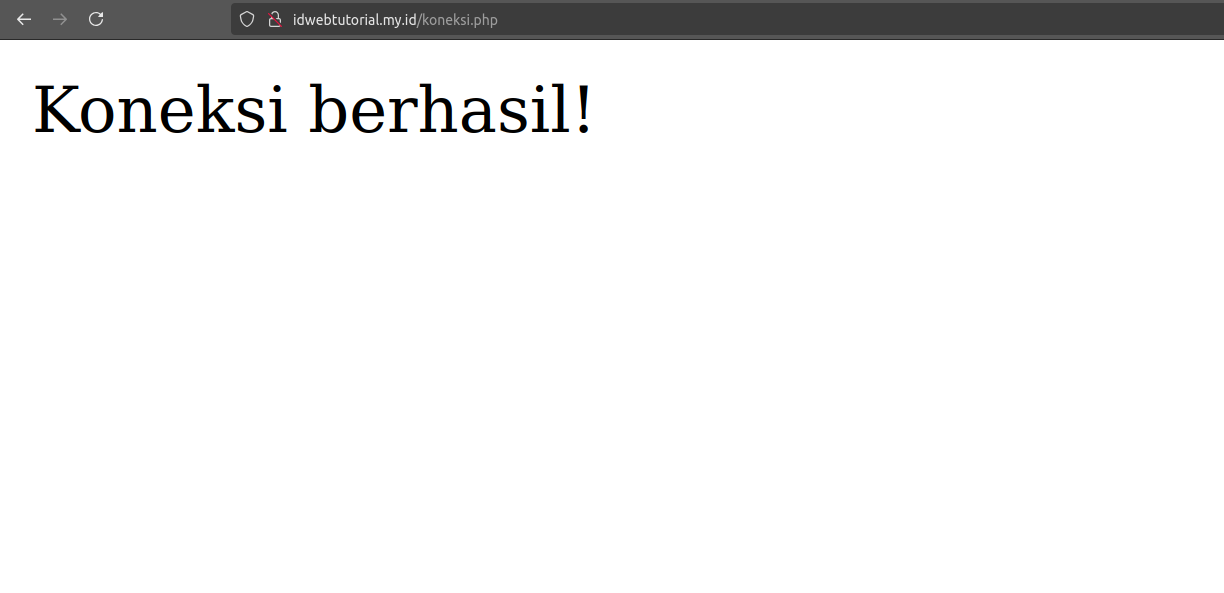 Koneksi PHP ke MySQL di cPanel
