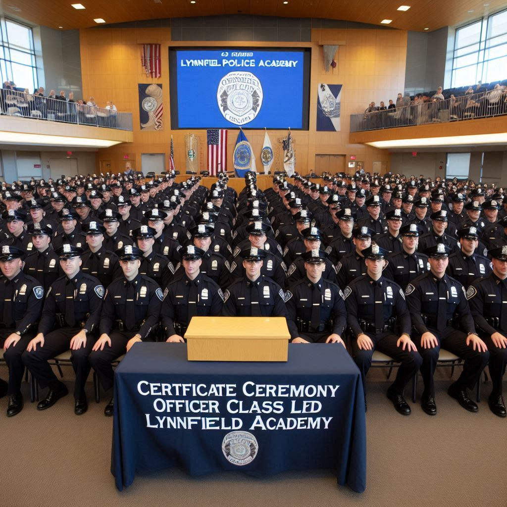  Empowering Public Safety: Certificate Ceremony for Officers of the 5th Recruit Certificate Ceremony Officer Class Lynnfield Police Academy