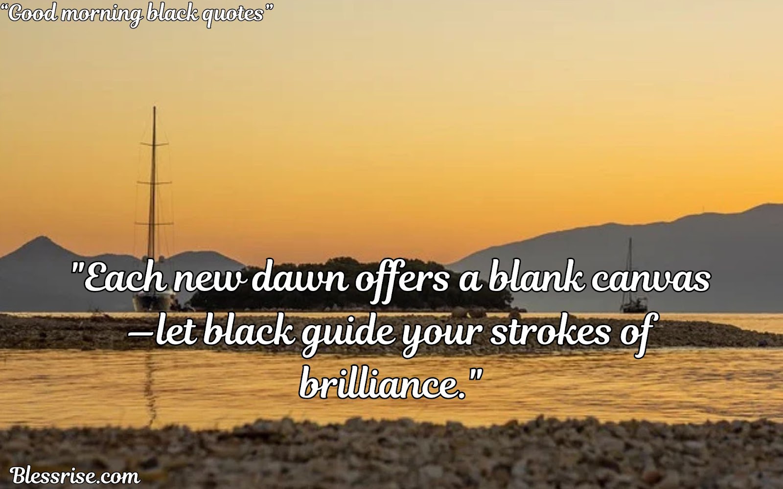 Black Good Morning Quotes
