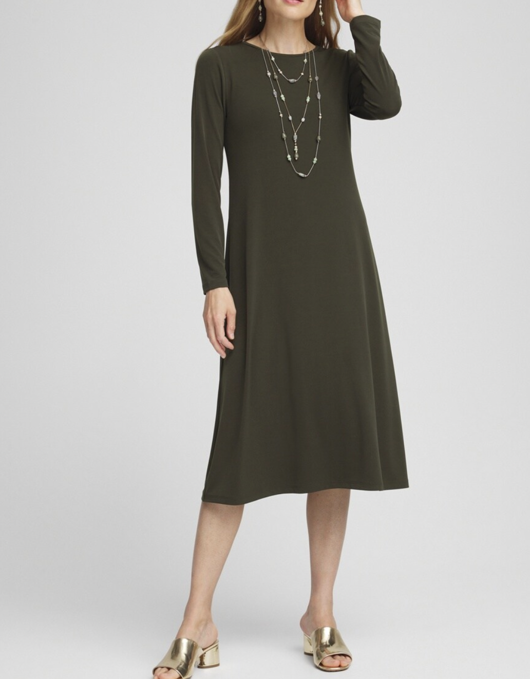 Long Sleeve Midi Dress 