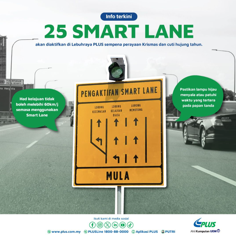 SMART Lane - 25 Lokasi Sempena Krismas & Tahun Baru 2025