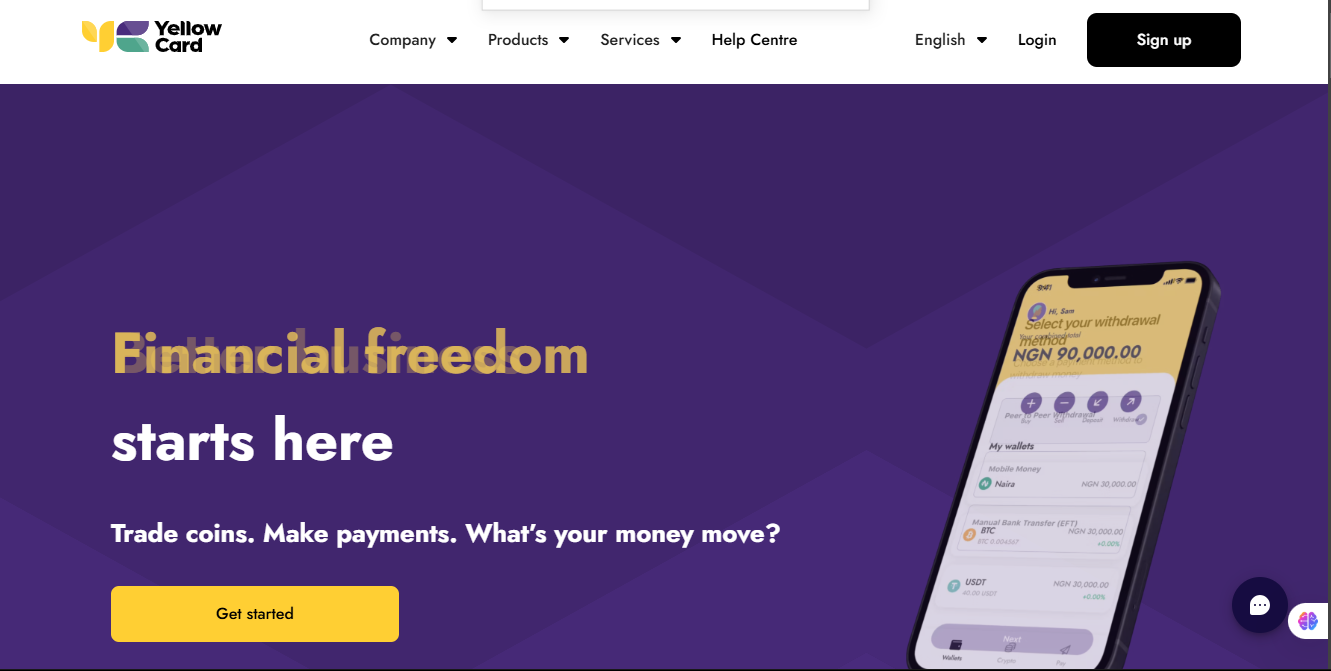  Yellow Card homepage