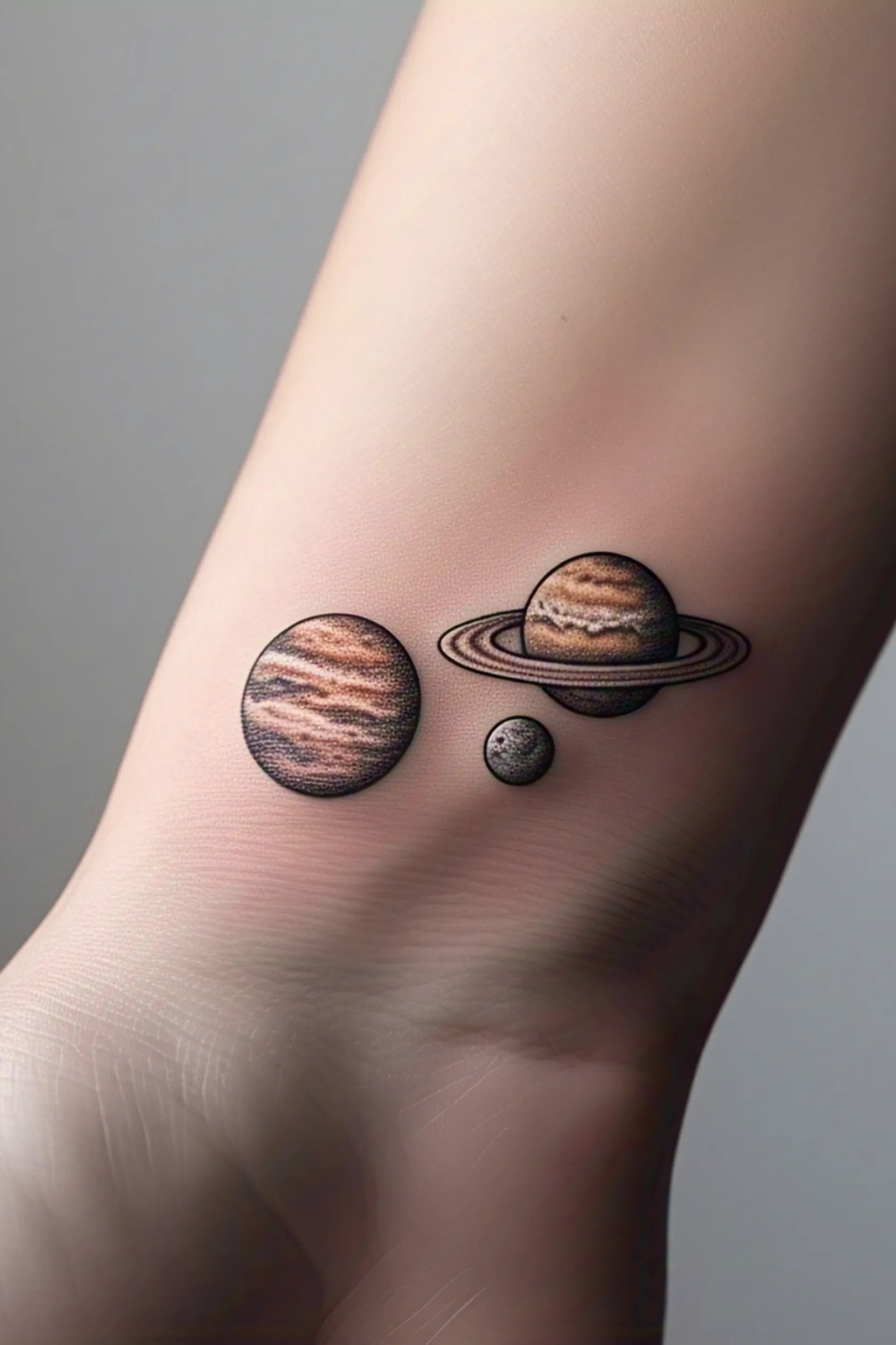 Jupiter and Saturn Tattoo