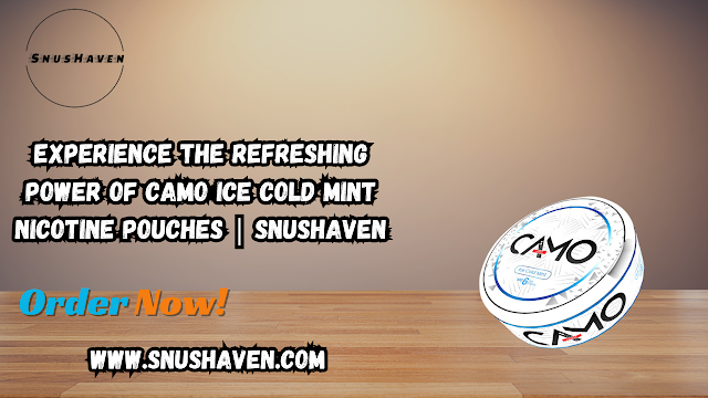 Experience the Refreshing Power of CAMO Ice Cold Mint Nicotine Pouches | Snushaven