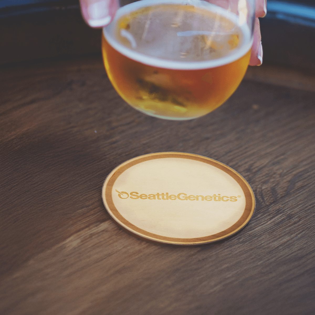 Branded Wood Coasters