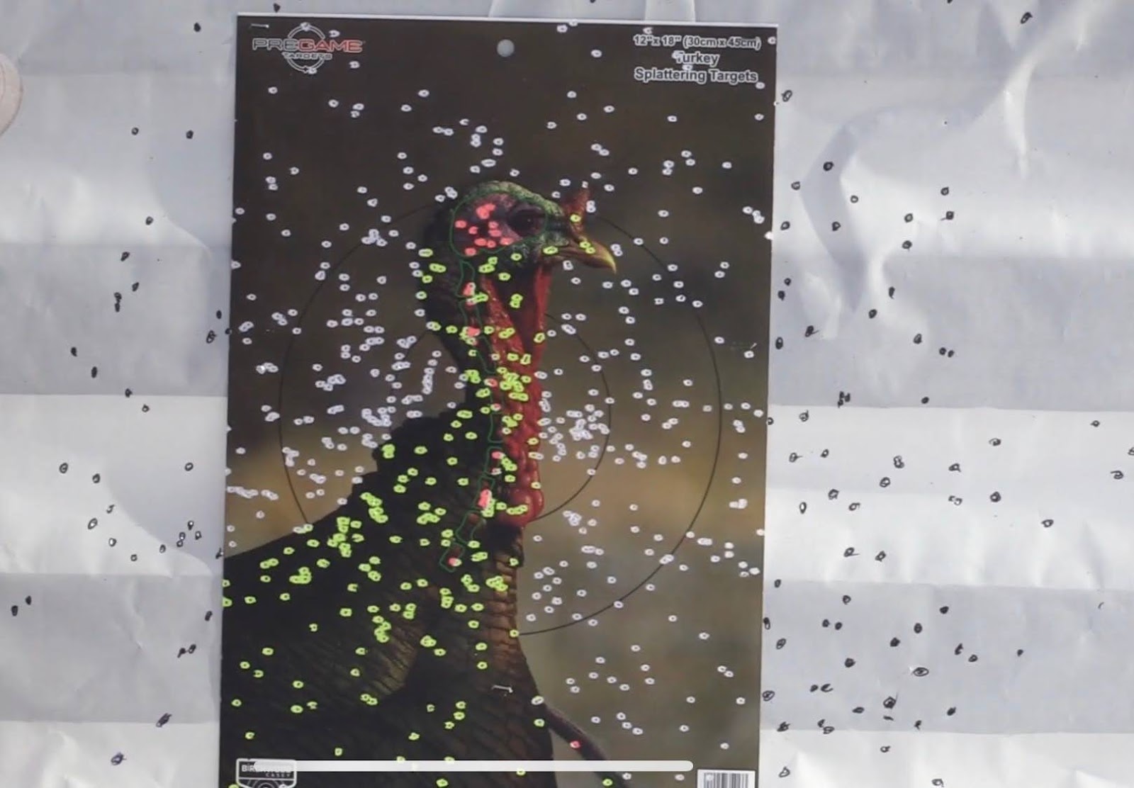 gobbler target for patterning your shotgun