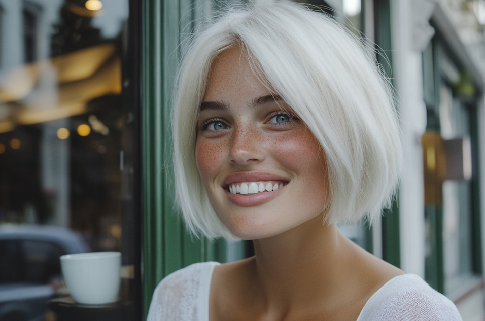 A young woman smiling | Source: Midjourney