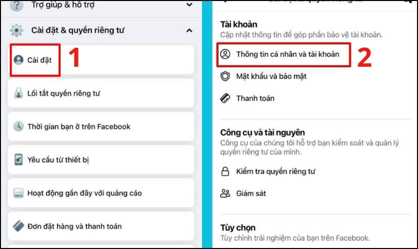 cách thêm số điện thoại vào Facebook