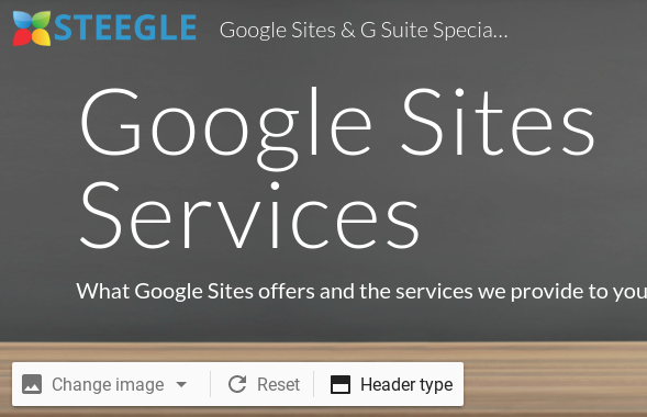 En-têtes de pages - nouveaux sites Google