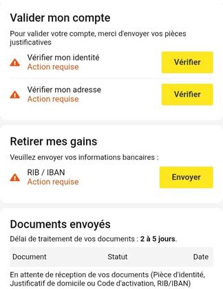 Confirmez vos informations