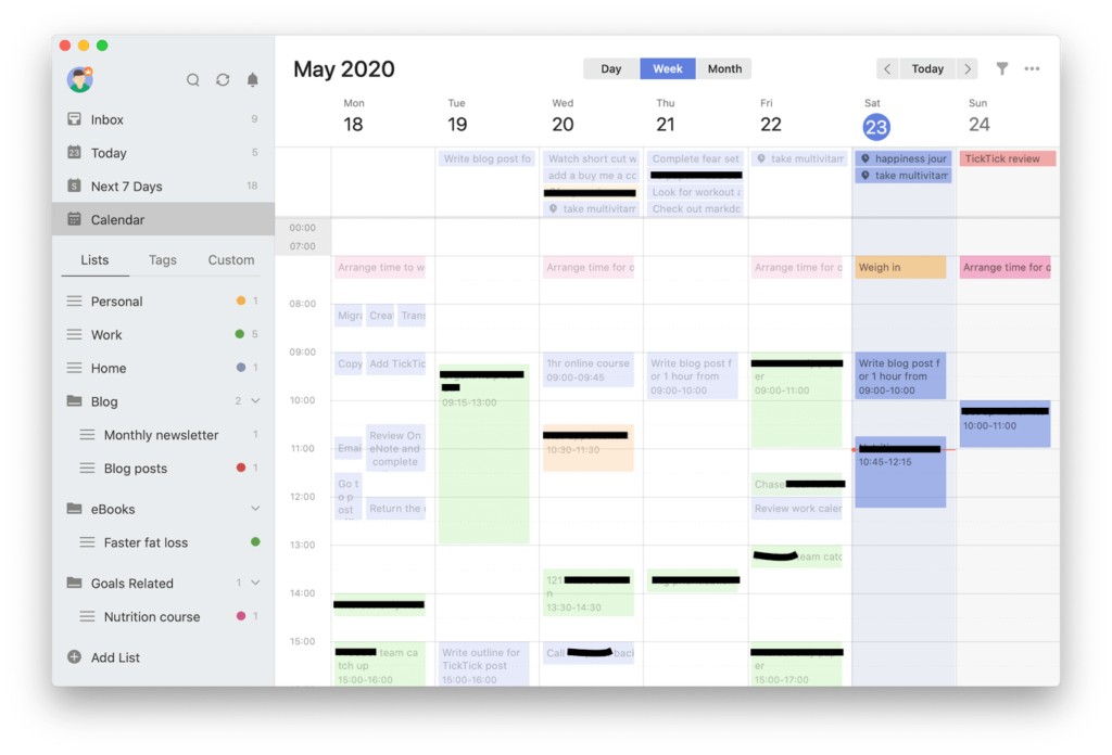 TickTick: Best Akiflow alternative to simplify habit tracking