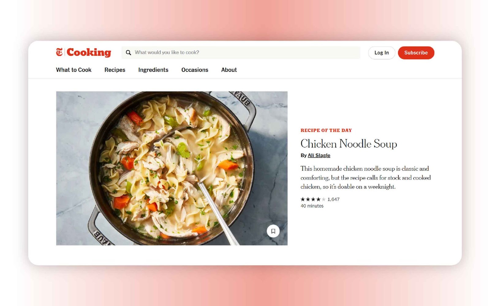 NYT Cooking - best recipe websites