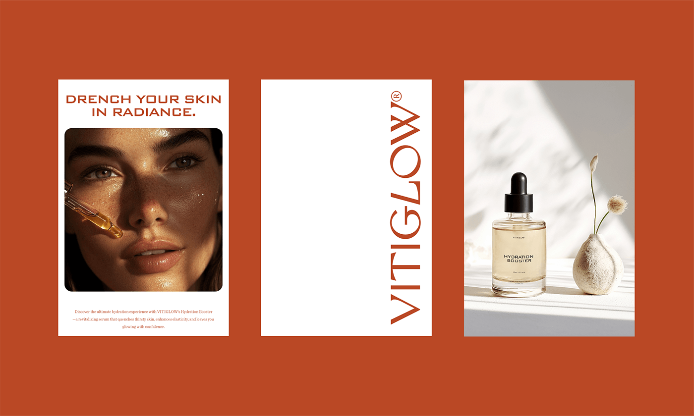 Image from the VITIGLOW: A Skincare Visual Identity That Celebrates Difference article on Abduzeedo