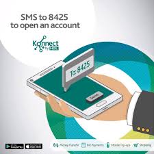 Konnect account through SMS