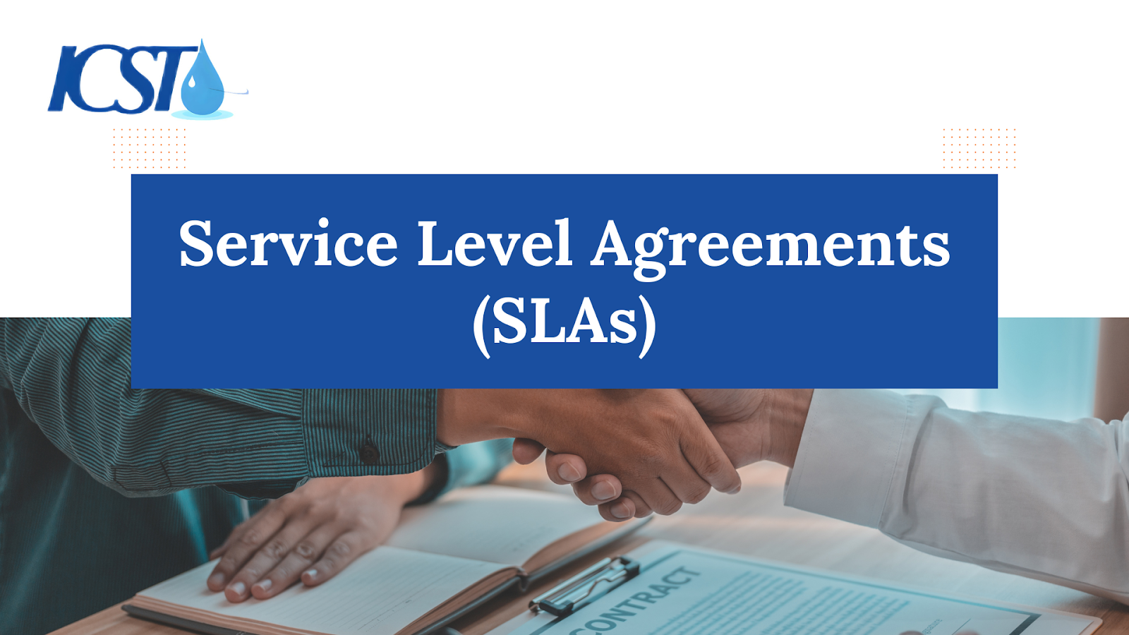 Image depicting a handshake sealing a contract, symbolizing the reliable Service Level Agreements offered by ICS Thailand."