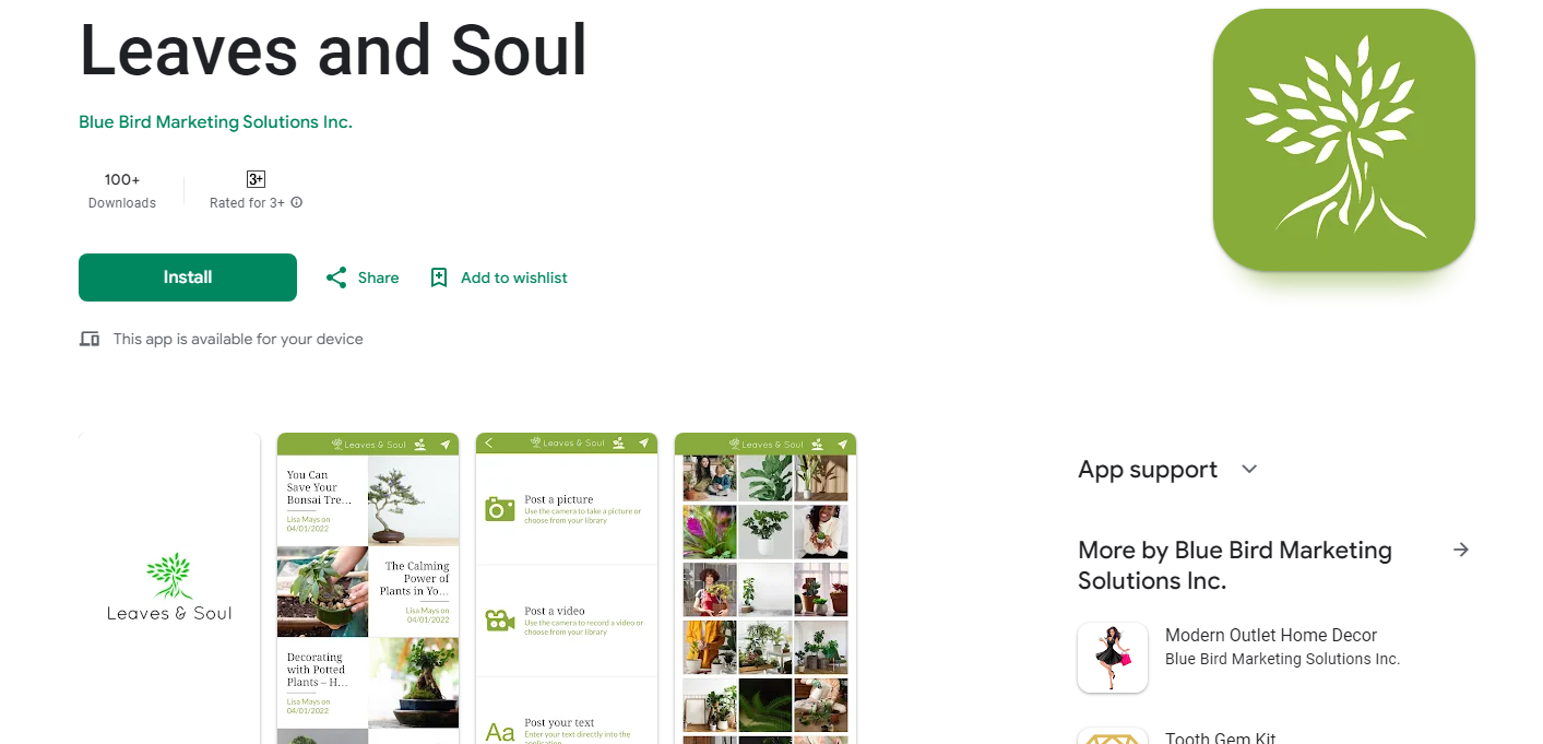 Leaves and Soul App