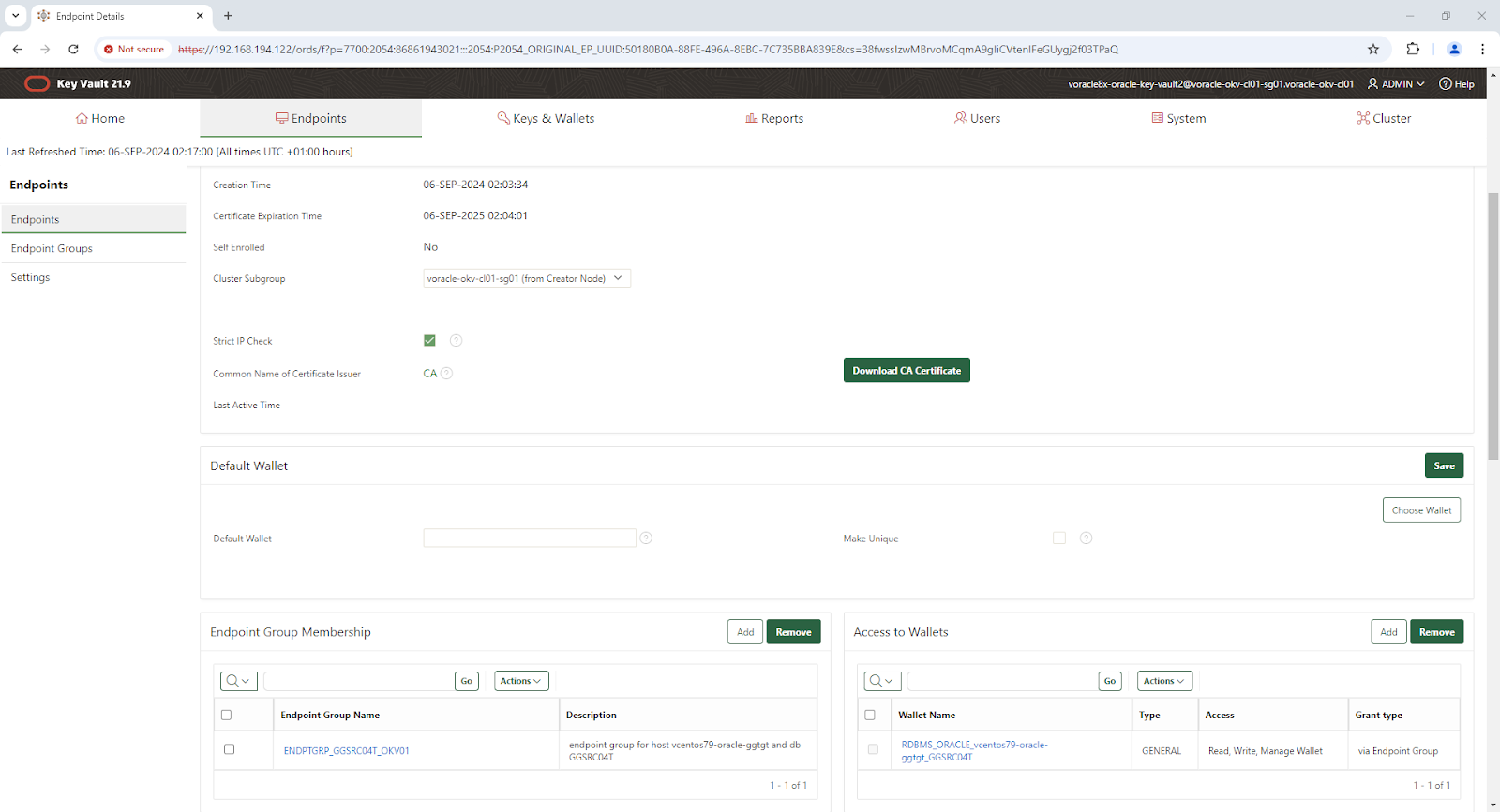Endpoint Details - Google Chrome