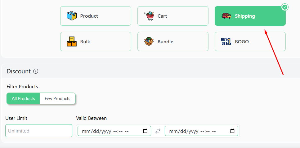 shipping discount