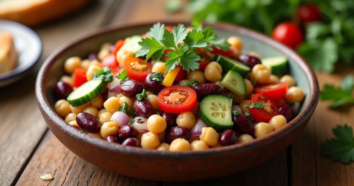 dense bean salad