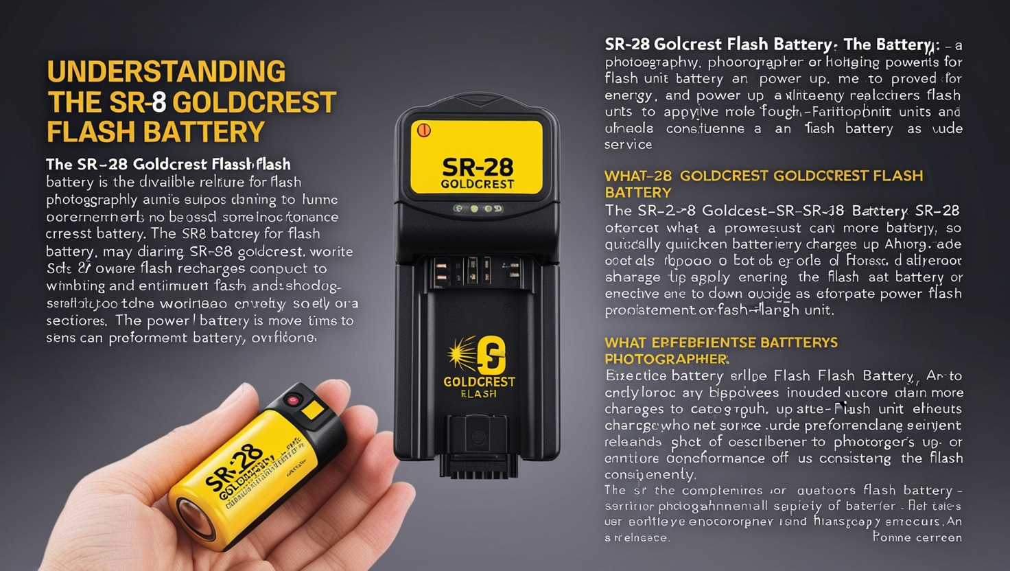 SR-28 Goldcrest Flash Battery