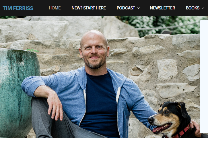 Tim Ferriss website