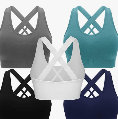 Double Couple Sports Bras for Women Padded
