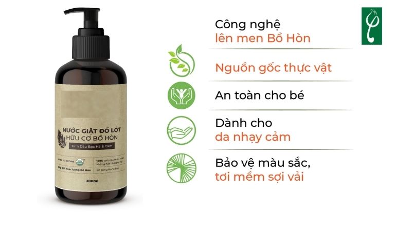 Nước giặt quần lót có khả năng làm sạch chuyên sâu mà không tổn hại đến sợi vải