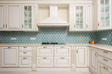benefits of hiring local kitchen remodel contractors patterned tile backsplash with white cabinets custom built michigan