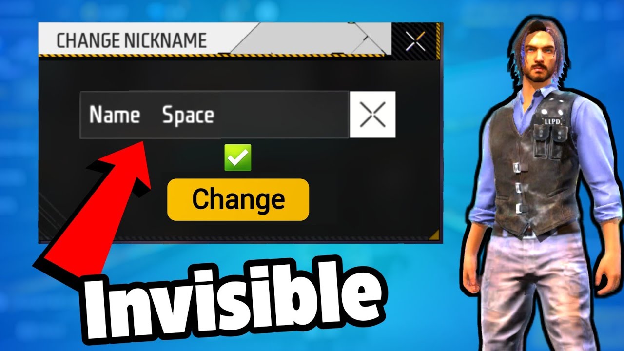 How to Get Invisible Names in Free Fire MAX