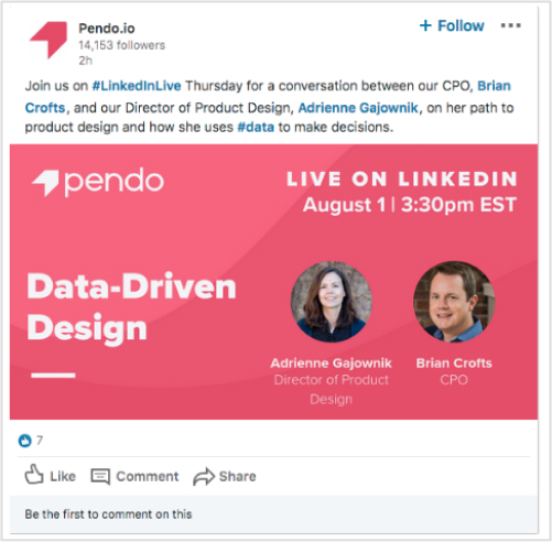 Conduct LinkedIn Live Sessions