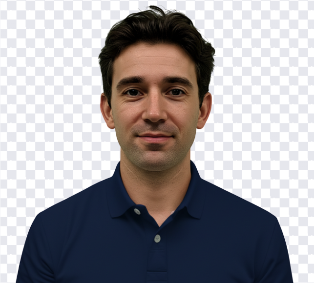 Transparent-background ID photo after AI background removal