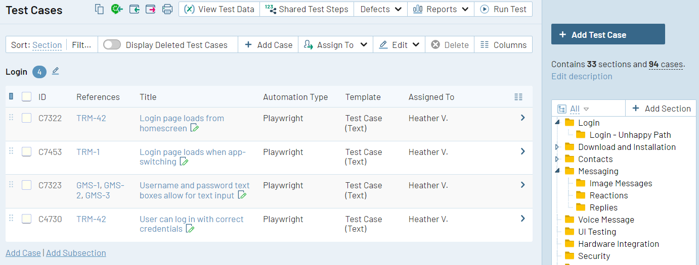 Image: Manage, organize, and track your automated and manual test cases in one collaborative platform