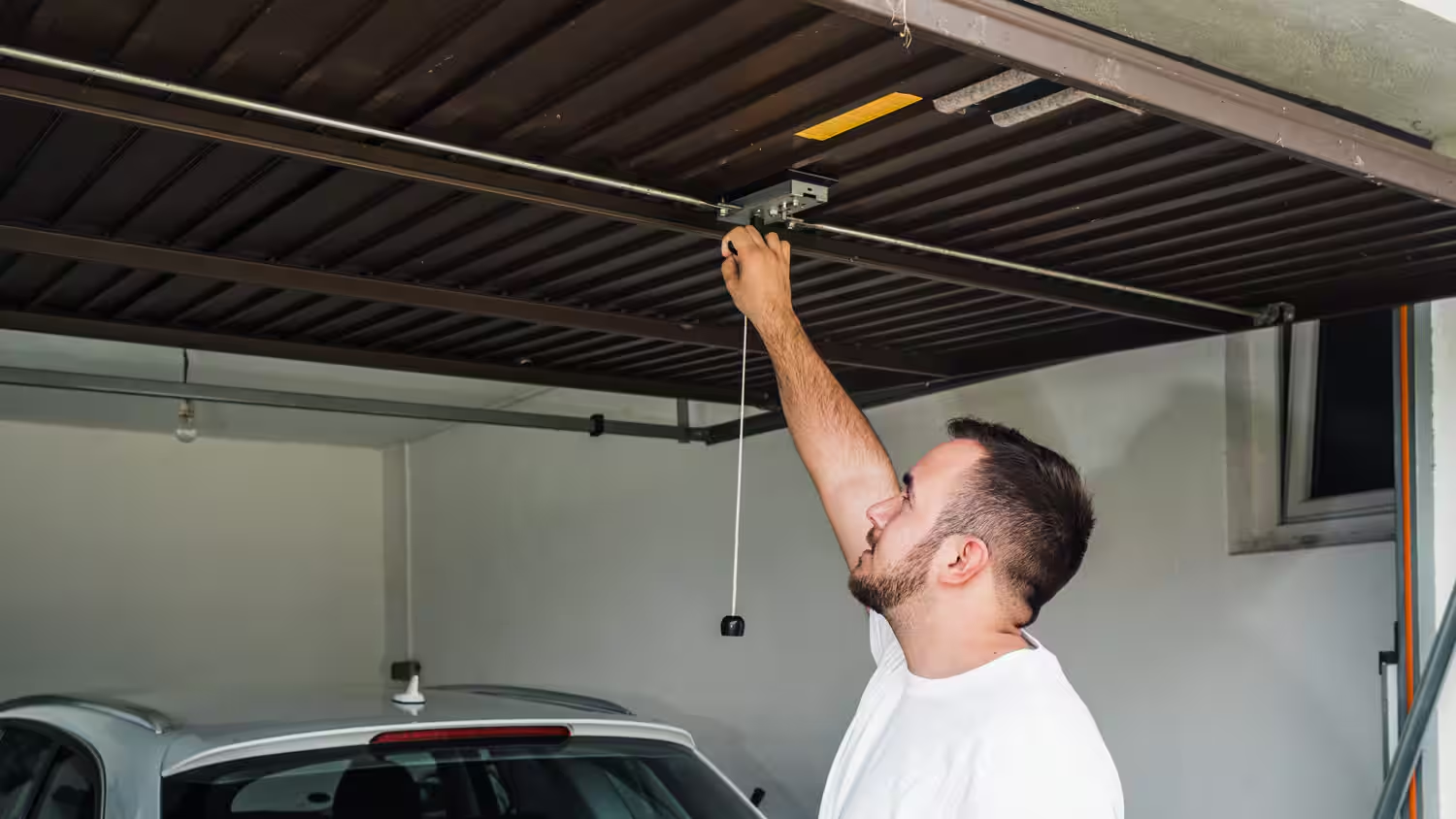 how to set up garage door opener