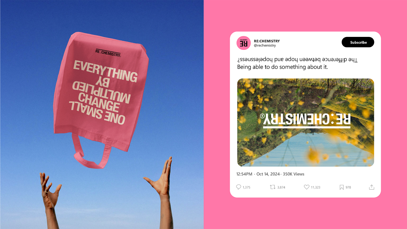 RE:CHEMISTRY Gets a Flip-Tastic Brand Refresh by NOT Wieden+Kennedy
