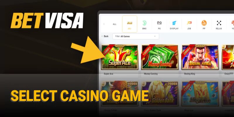 Nhiều tựa game đặc sắc tại Casino Online BetVisa để lựa chọn