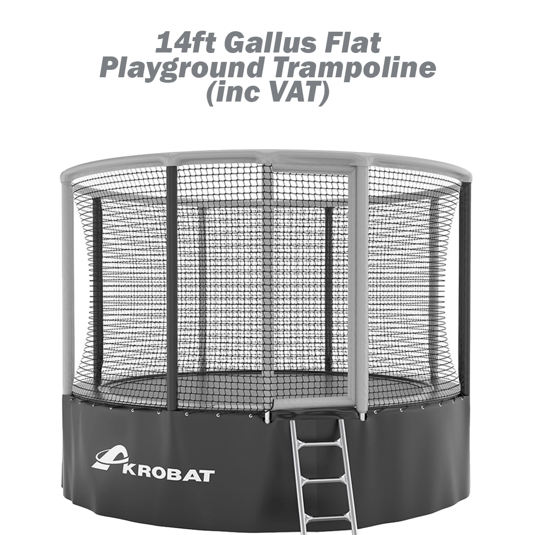 14ft Gallus Flat Playground Trampoline