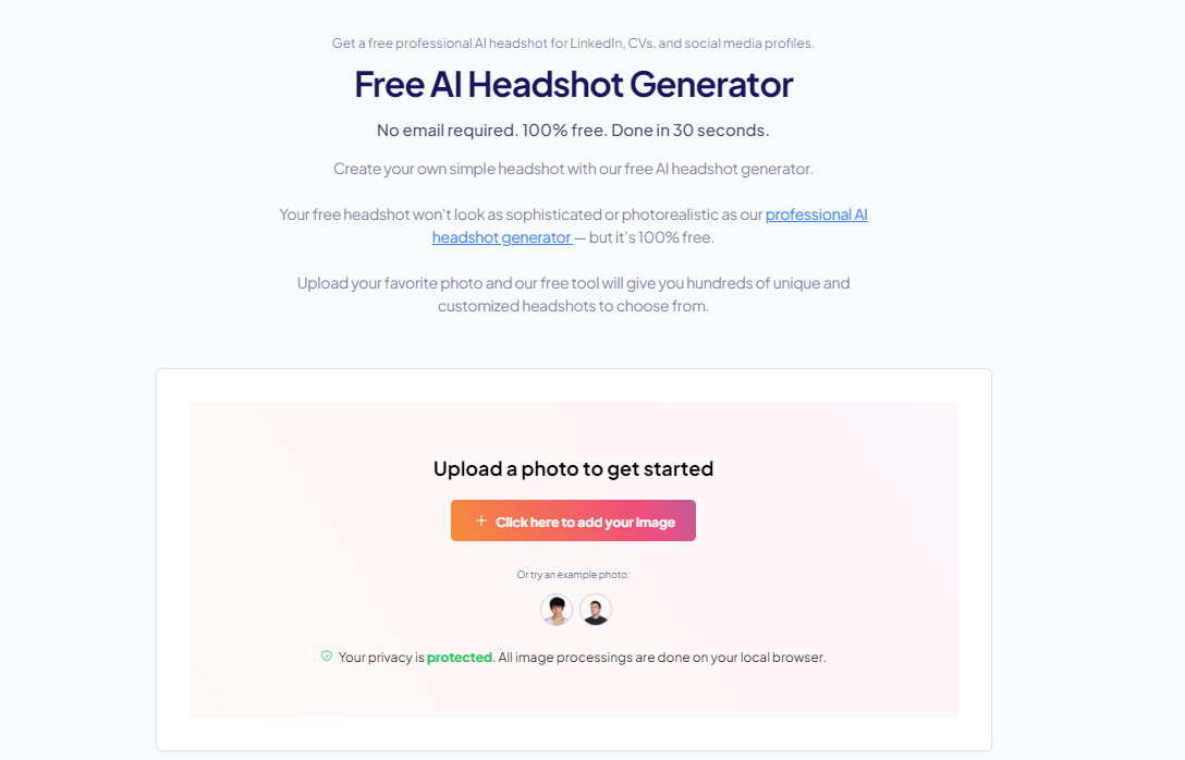 HeadshotPro: Free AI Headshot Generator