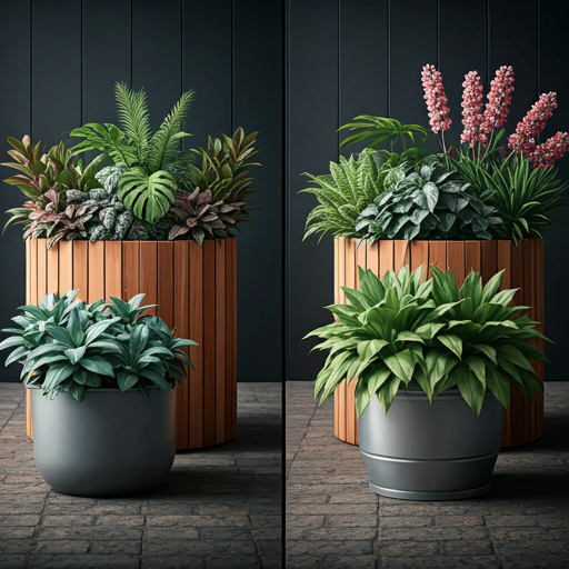 Comparing Cedar Planters to Other Materials