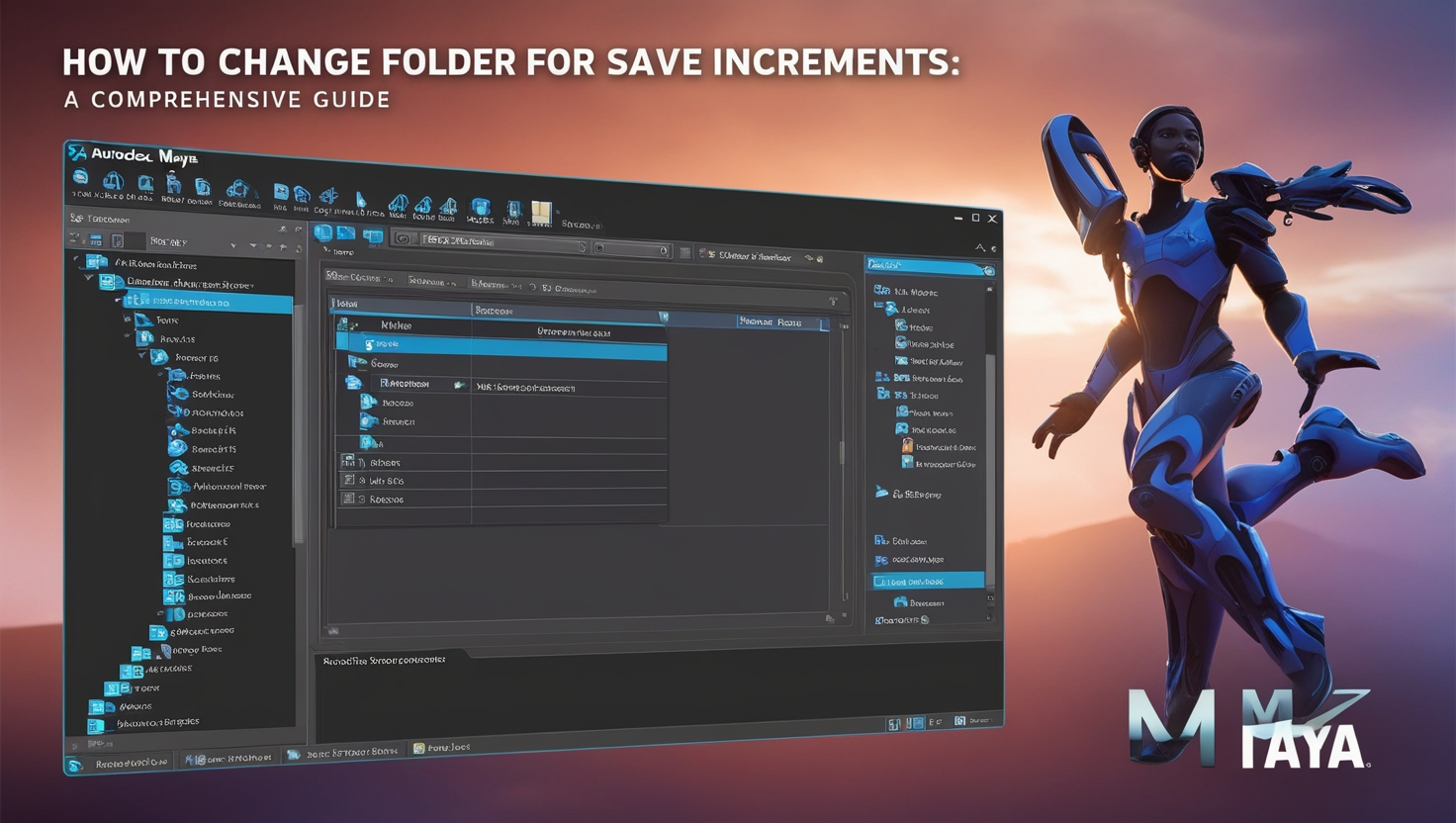 Maya How to Change Folder for Save Increments