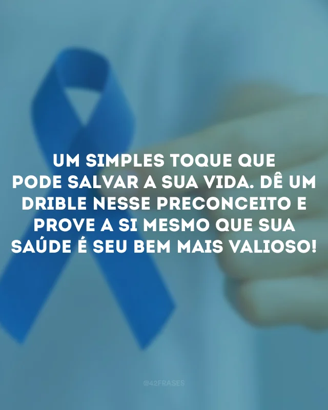 frases conscientização novembro azul