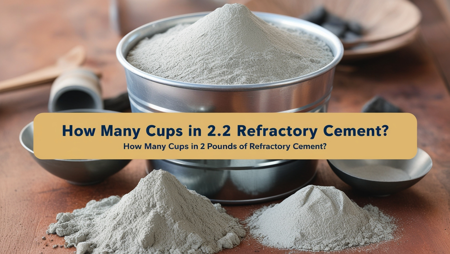 How Many Cups in 2.2 Pounds of Refractory Cement