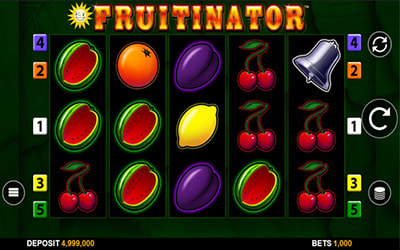 Eine kostenlose Demo-Version des Fruitinator Slots.